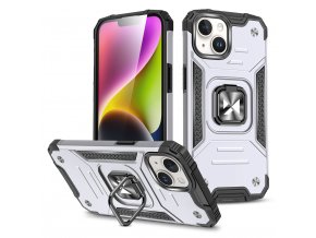 Wozinsky Ring Armor kryt na iPhone 15 - stříbrný