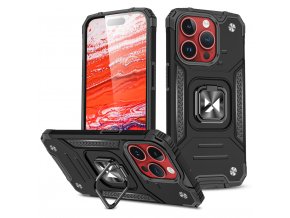 Wozinsky Ring Armor kryt na iPhone 15 Pro Max - černý