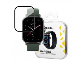 Wozinsky hybridní 3D sklo na displej hodinek Amazfit GTS 2e - černé