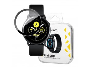 Wozinsky hybridní 3D sklo na displej hodinek Samsung Galaxy Watch Active (SM-R500) - černé