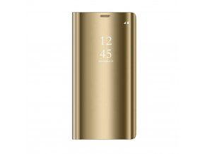 Clear View neoriginální pouzdro na Samsung Galaxy A05S - zlaté