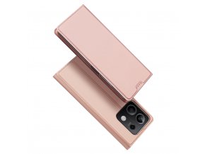 Dux Ducis Skin Pro luxusní flipové pouzdro na Xiaomi Redmi Note 13 5G - růžové