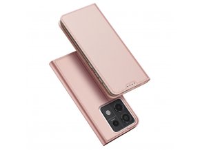 Dux Ducis Skin Pro luxusní flipové pouzdro na Xiaomi Redmi Note 13 Pro 5G - růžové