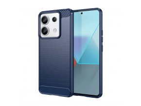 Ohebný carbon kryt na Xiaomi Redmi Note 13 Pro Plus - modrý