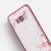 Květinový kryt na Samsung Galaxy S8 růžový zada