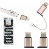 Adaptér Remax Micro USB do Lightning konektoru zlatý