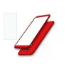 360 oboustranný kryt s TVRZENÝM SKLEM na Xiaomi Redmi 5 Plus - červený