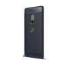 Ohebný carbon kryt na Sony Xperia XZ2 - tmavě modrý