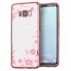 Květinový kryt na Samsung Galaxy S8 růžový