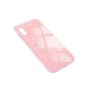 Skleněný luxusní Marble kryt na iPhone XS / iPhone X - růžový
