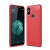 eng pl Carbon Case Flexible Cover TPU Case for Xiaomi Mi A2 Mi 6X red 42478 1