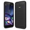 Carbon Case Flexible Cover TPU Case for Motorola Moto G5S black