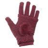 eng pl Touchscreen Winter Gloves 2in1 Striped and Fingerless Gloves Wrist Warmers wine red 27080 7
