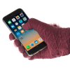 eng pl Touchscreen Winter Gloves 2in1 Striped and Fingerless Gloves Wrist Warmers wine red 27080 11