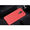 eng pl Carbon Case Flexible Cover TPU Case for Huawei Mate 20 Lite red 44459 2