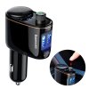 eng pl Baseus Locomotive Bluetooth FM Transmitter MP3 Car Charger 2x USB 3 4A black 43080 10