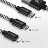 eng pl Dux Ducis K ONE 3in1 Series USB micro USB Lightning USB C Cable 2 4A 1 2M black 45646 11