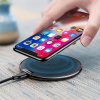 eng pl Baseus iX Elegant Wireless Charger Qi Inductive Pad with USB micro USB Cable 1A 1M black WXIX 01 40788 9