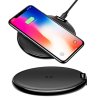 eng pl Baseus iX Elegant Wireless Charger Qi Inductive Pad with USB micro USB Cable 1A 1M black WXIX 01 40788 1