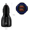 eng pl Universal Car Charger 2x USB Quick Charge 3 0 QC3 0 3 1A black 50303 3