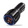 eng pl Universal Car Charger 2x USB Quick Charge 3 0 QC3 0 3 1A black 50303 1