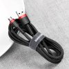 eng pl Baseus Cafule Cable Durable Nylon Braided Wire USB micro USB QC3 0 2 4A 1M black red CAMKLF B91 46788 8