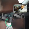 eng pl Baseus Car Rear Seat Headrest Phone Bracket Holder hook for 4 0 6 5 inch Smartphone khaki SUHZ A11 49705 10