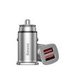eng pl Baseus Square Universal Smart Car Charger 2x USB QC3 0 Quick Charge 3 0 SCP AFC 30W silver CCALL DS0S 46977 8