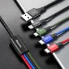 eng pl Baseus Lightning 2x USB Type C micro USB nylon braided cable 3 5A 1 2m black CA1T4 B01 51044 3