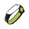 eng pl Replacment band strap for Xiaomi Mi Band 4 Mi Band 3 Dots black green 54234 1