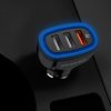 eng pl Dudao universal Car Charger 3x USB Quick Charge 3 0 QC3 0 2 4A 18W black R7S black 55636 9