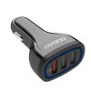 eng pl Dudao universal Car Charger 3x USB Quick Charge 3 0 QC3 0 2 4A 18W black R7S black 55636 1