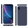 eng pl Silicone Case Soft Flexible Rubber Cover for iPhone XR dark blue 45449 5