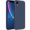 eng pl Silicone Case Soft Flexible Rubber Cover for iPhone XR dark blue 45449 1