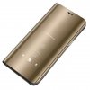 Clear View neoriginální pouzdro na Samsung Galaxy A41 - zlaté