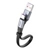 eng pl Baseus Simple HW Quick Charge Charging Data Cable USB For Type C 5A 40W 23cm gray CATMBJ BG1 50851 1