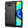 eng pl Carbon Case Flexible Cover TPU Case for Xiaomi Redmi Note 9 Pro Redmi Note 9S black 59737 1