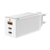 eng pl Baseus GaN fast wall charger PPS 65W USB 2x USB Typ C Quick Charge 3 0 Power Delivery SCP FCP AFC gallium nitride white CCGAN B02 56950 2