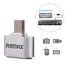 eng pl USB OTG adapter Remax silver 9085 1