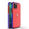 eng pl Spring Case clear TPU gel protective cover with colorful frame for iPhone 12 Pro iPhone 12 dark blue 63324 1