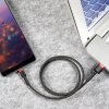 eng pl Baseus Cafule Cable Durable Nylon Braided Wire USB USB C QC3 0 2A 3M black red CATKLF U91 51809 14