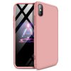 360 oboustranný kryt na iPhone X / XS - růžový (bez výřezu na logo)