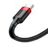 eng pl Baseus Cafule Cable Durable Nylon Braided Wire USB USB C QC3 0 3A 0 5M black red CATKLF A91 46793 2