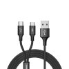 eng pl Baseus Rapid 2in1 cable USB Type C micro USB Cable with Nylon Braid 3A 1 2m black CAMT ASU01 51049 3