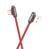 eng pl Angled cable Micro USB 2 4A 1 2M QUICK CHARGE HOCO U60 red 63283 1