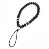 eng pl Phone lanyard pendant string cristal glass beads black 72143 1