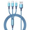 pol pl REMAX Gition kabel przewod 3w1 USB Lightning USB Typ C micro USB 3 1A 1 2m niebieski RC 189th 69698 1