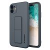 eng pl Wozinsky Kickstand Case flexible silicone cover with a stand iPhone 11 navy blue 69446 1