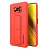 eng pl Wozinsky Kickstand Case flexible silicone cover with a stand Xiaomi Poco X3 NFC Poco X3 Pro red 69603 1