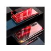 Magnetický oboustranný kryt s tvrzeným sklem na Huawei P20 Pro - červený